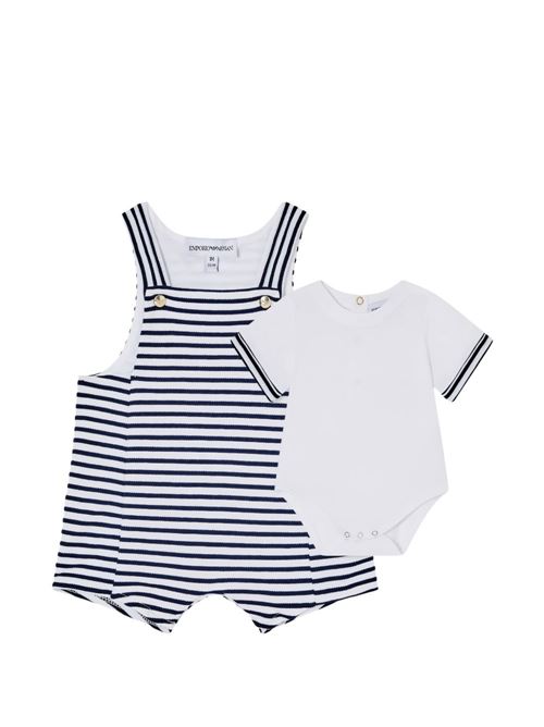 Set neonato Emporio Armani Kids bianco e blu EMPORIO ARMANI KIDS | EY000166AF22003F0015